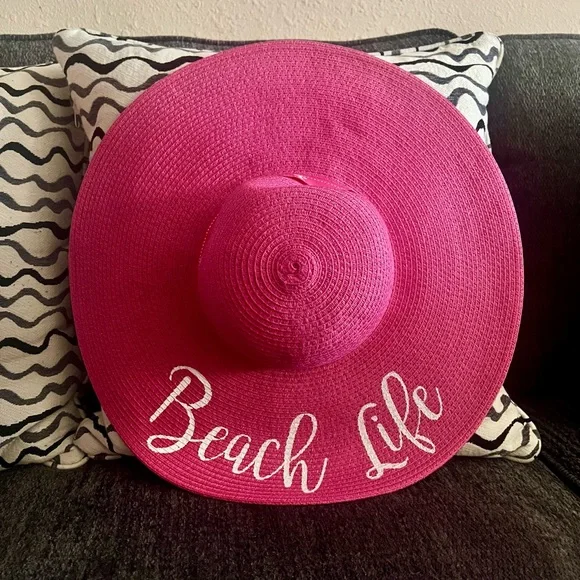 Pink Beach Life Sun Hat - Picture 3 of 6